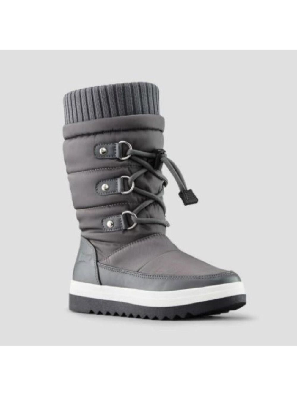 Size 3 Youth Cougar Charcoal Kids Snow Boots